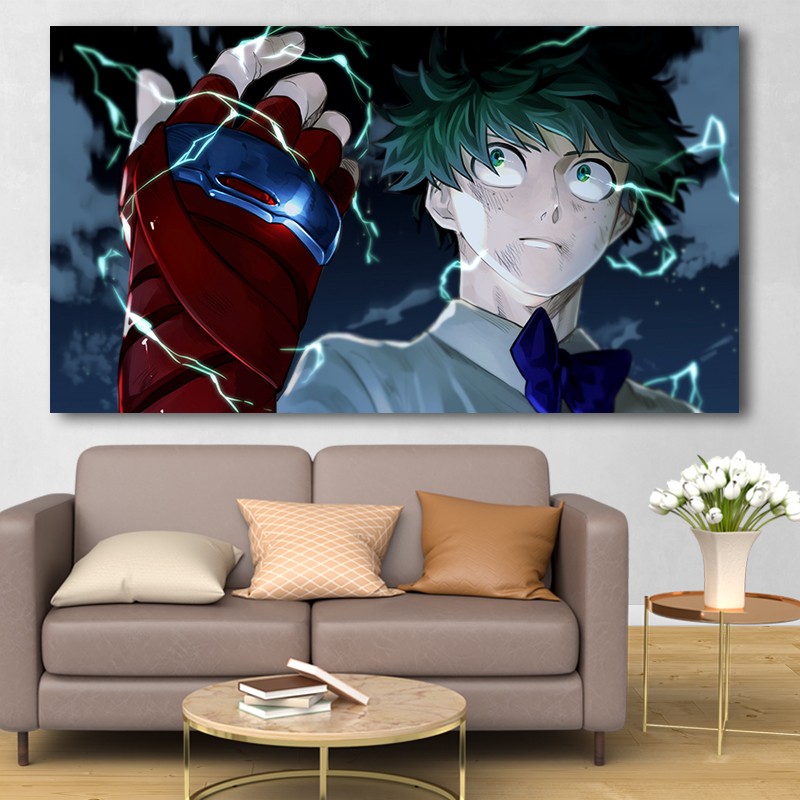 Πίνακας σε καμβά My Hero Academia - Two Heroes 178x100 Τελαρωμένος καμβάς σε ξύλο με πάχος 2cm