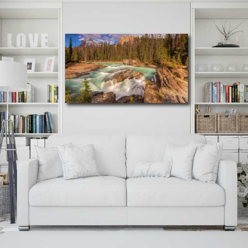 Πίνακας σε καμβα River 89x50 Τελαρωμένος καμβάς σε ξύλο με πάχος 2cm