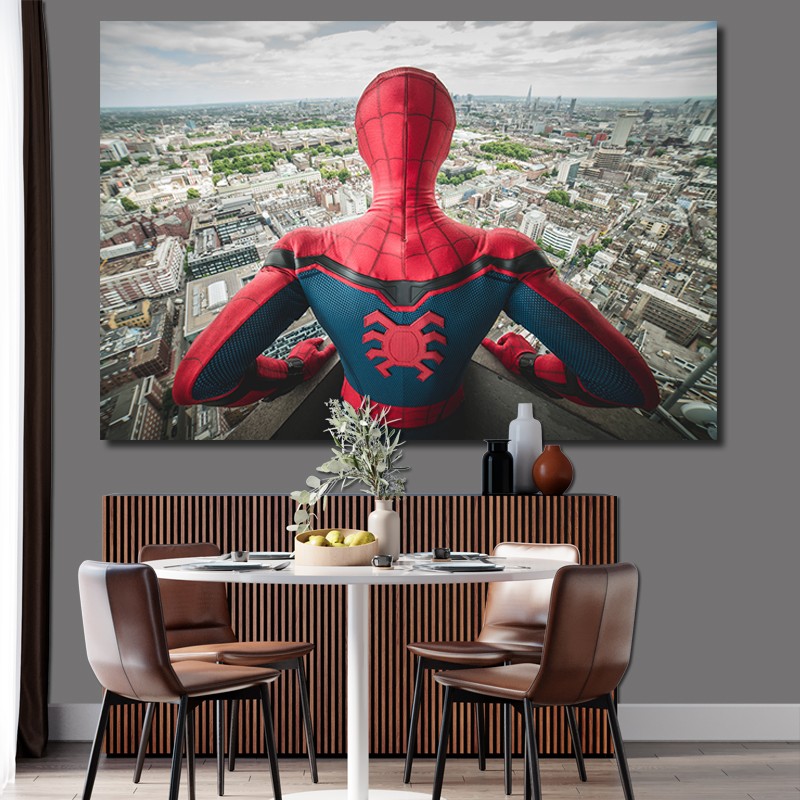 Πίνακας σε καμβά Spider-Man 117x80 Τελαρωμένος καμβάς σε ξύλο με πάχος 2cm