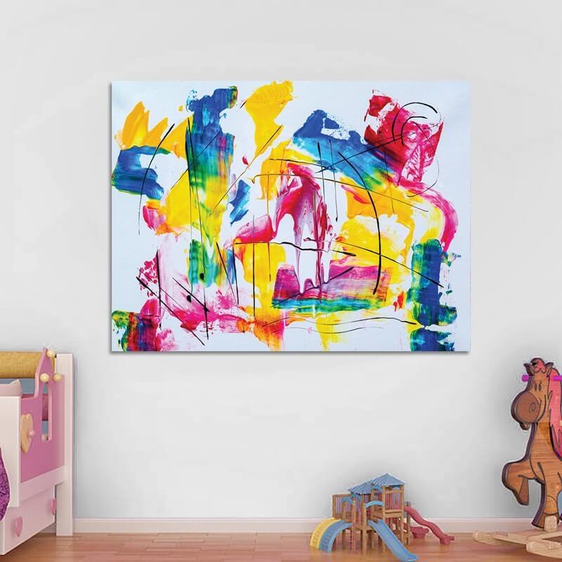 Πίνακας σε καμβά Abstract 11 133x100 Τελαρωμένος καμβάς σε ξύλο με πάχος 2cm