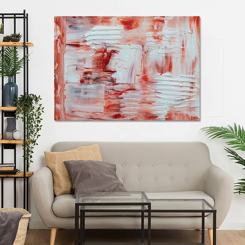 Πίνακας σε καμβά Abstract 5 112x80 Τελαρωμένος καμβάς σε ξύλο με πάχος 2cm