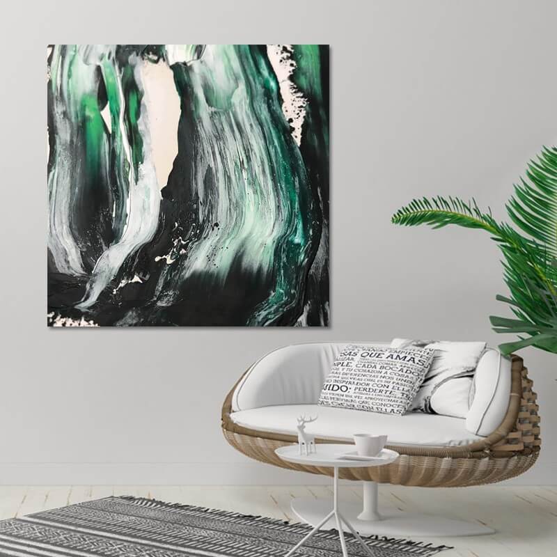 Πίνακας σε καμβά Abstract 7 100x100 Τελαρωμένος καμβάς σε ξύλο με πάχος 2cm