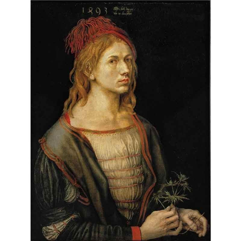 Πίνακας σε καμβά Albrecht Dürer - Self Portrait