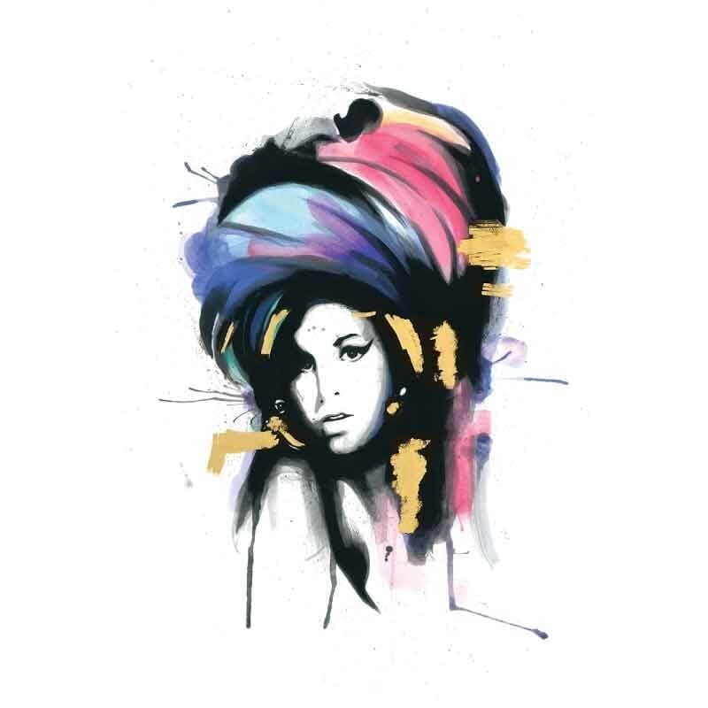 Πίνακας σε καμβά Amy Winehouse Watercolor