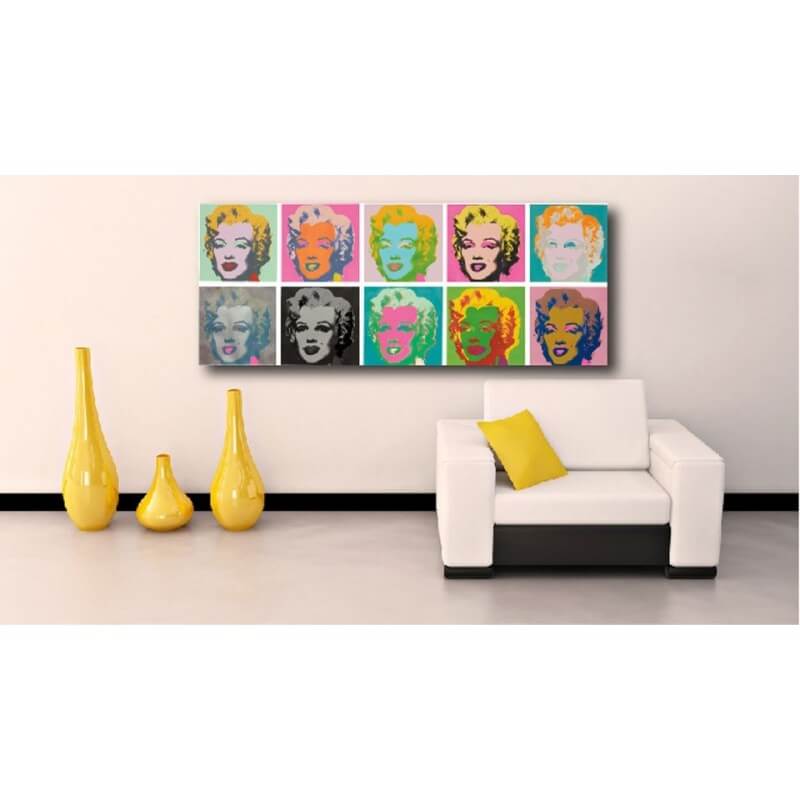 Πίνακας σε καμβά Andy Warhol Marilyn Monroe 60x90 Τελαρωμένος καμβάς σε ξύλο με πάχος 2cm