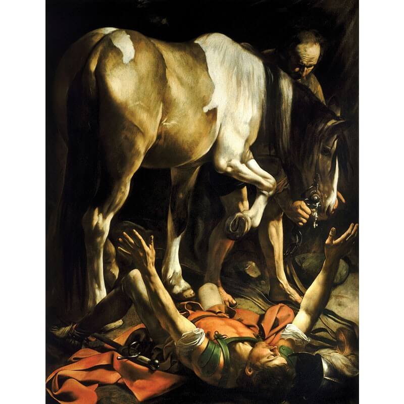 Πίνακας σε καμβά Caravaggio - Conversion on the Way to Damascus