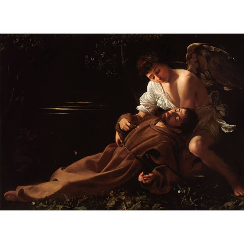 Πίνακας σε καμβά Caravaggio - Saint francis of assisi in ecstasy