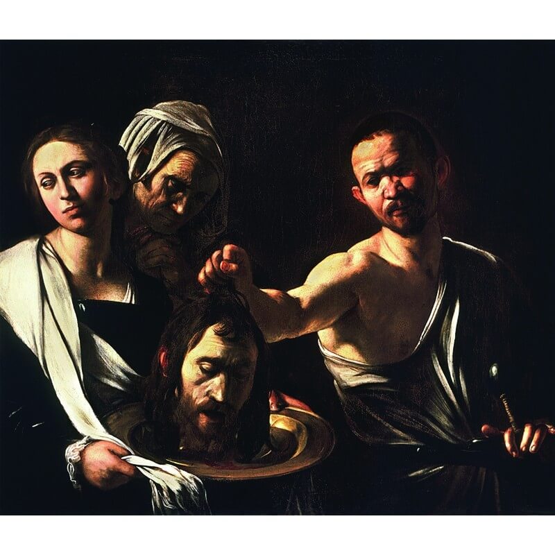 Πίνακας σε καμβά Caravaggio - Salome with the Head of John the Baptist