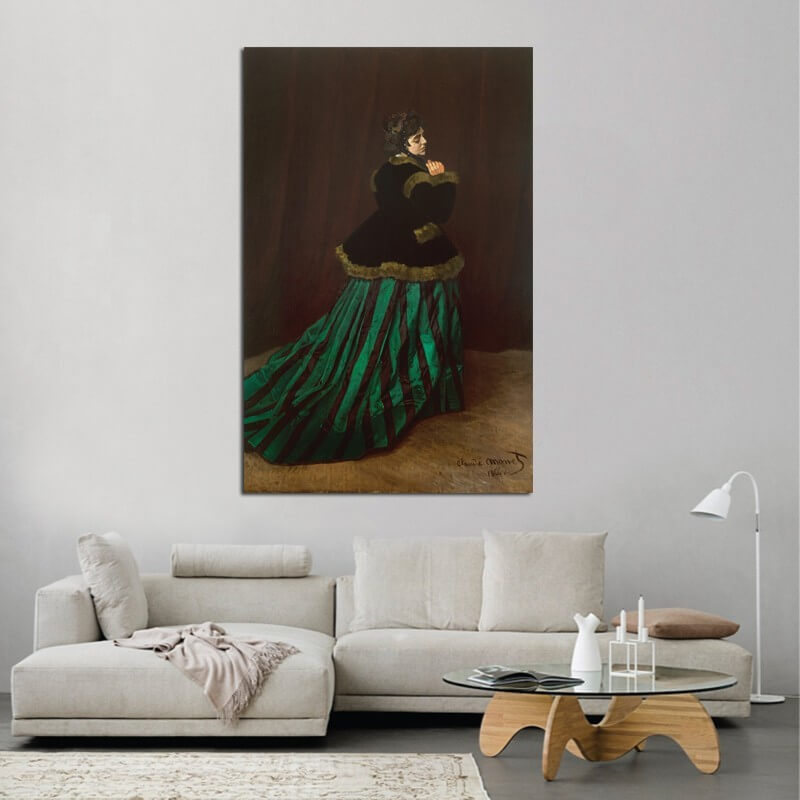 Πίνακας σε καμβά Claude Monet - Camille 108x70 Τελαρωμένος καμβάς σε ξύλο με πάχος 2cm