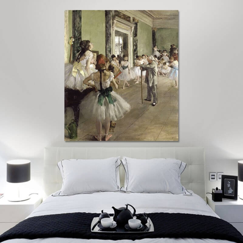 Πίνακας σε καμβά Degas - The Ballet Class 120x138 Τελαρωμένος καμβάς σε ξύλο με πάχος 2cm
