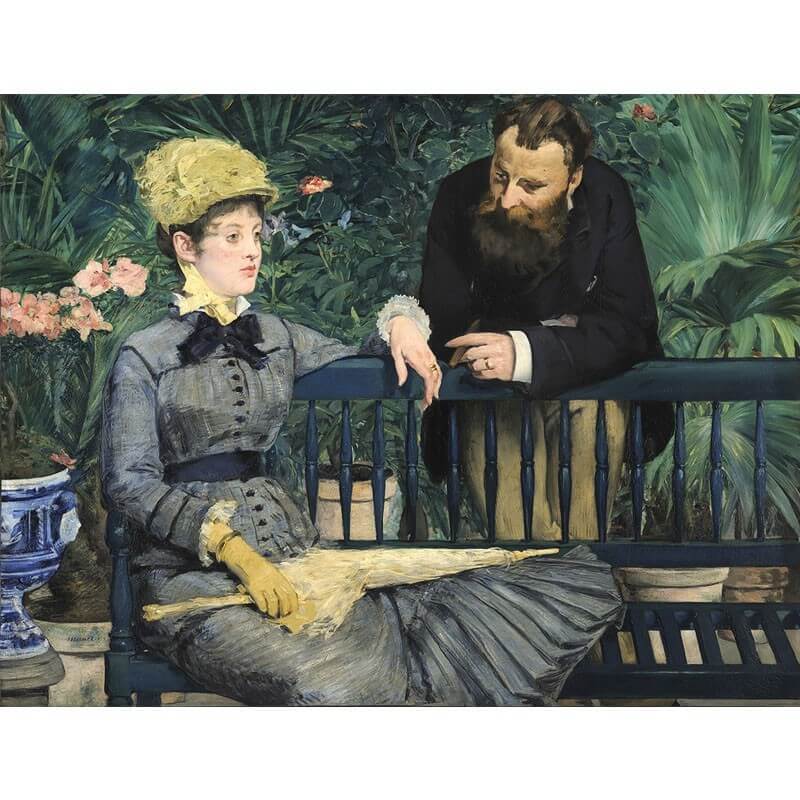 Πίνακας σε καμβά Edouard Manet - The Conservatory