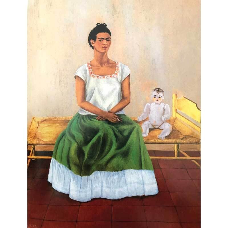 Πίνακας σε καμβά Frida Kahlo - My doll and I