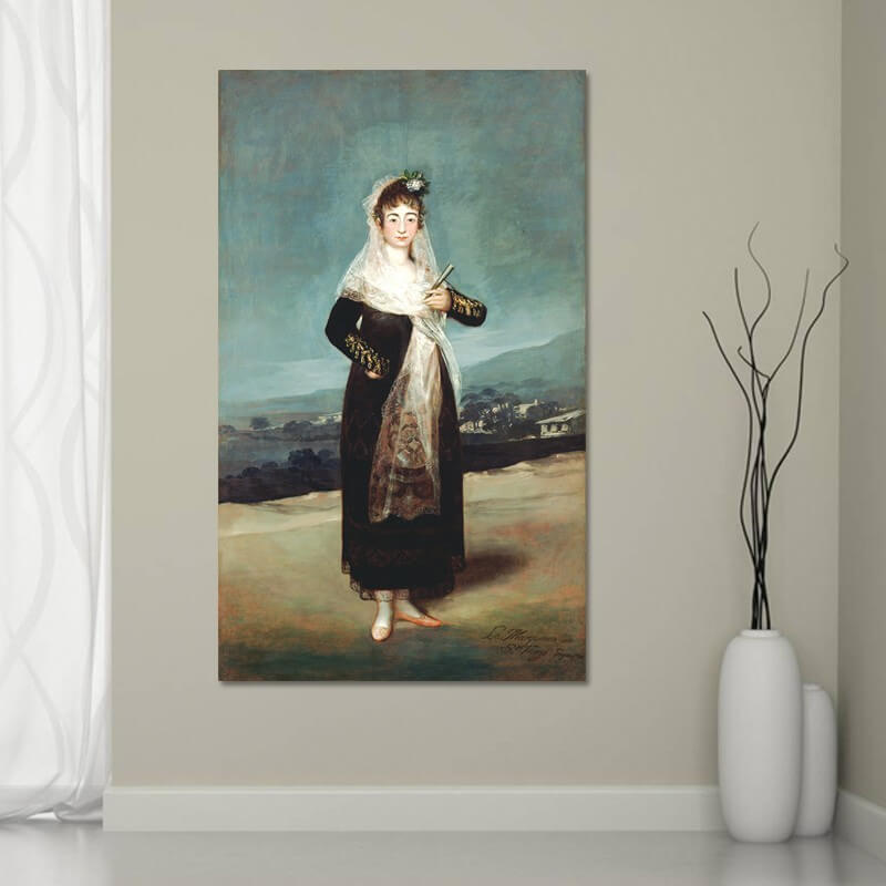 Πίνακας σε καμβά Goya - Portrait of the Marquesa de Santiago