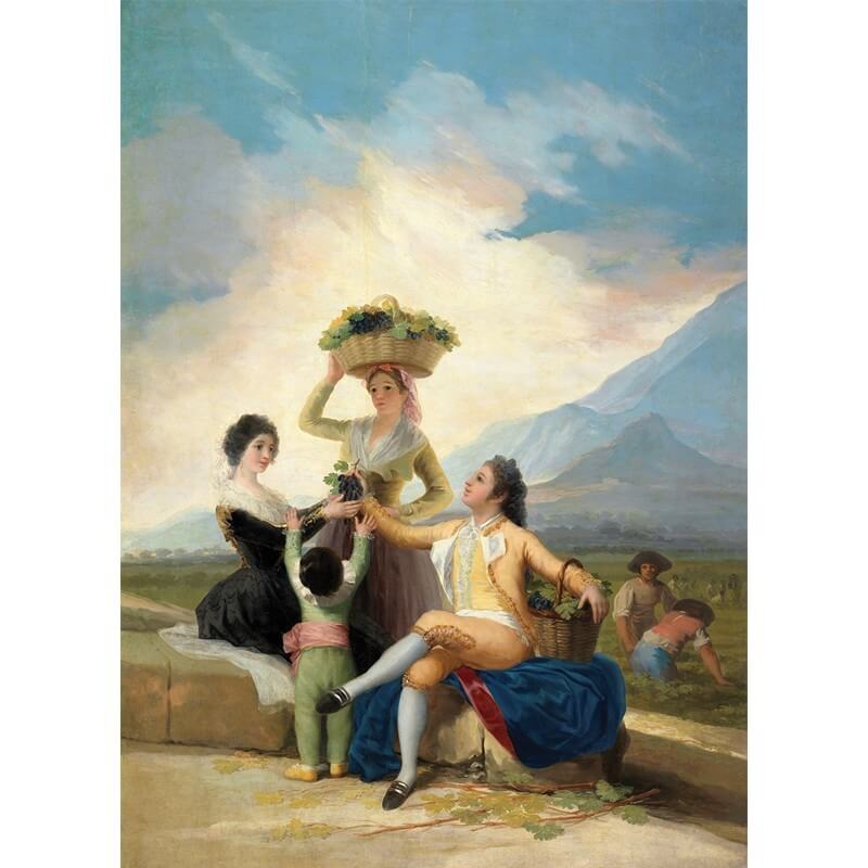 Πίνακας σε καμβά Goya - The Grape Harvest
