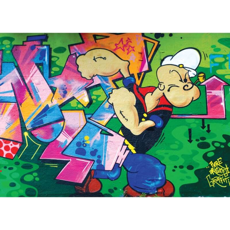 Πίνακας σε καμβά  graffiti με Popeye