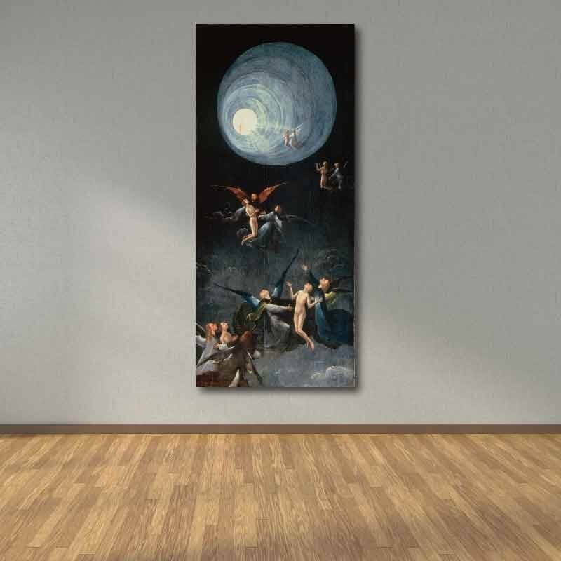 Πίνακας σε καμβά Hieronymus Bosch - Above the Heaven 120x275 Τελαρωμένος καμβάς σε ξύλο με πάχος 2cm