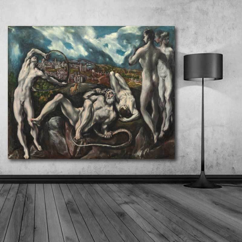 Πίνακας σε καμβά Laocoon-El Greco