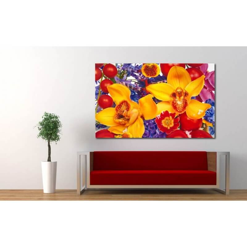 Πίνακας σε καμβά MarcQuinn flower 60x90 Τελαρωμένος καμβάς σε ξύλο με πάχος 2cm
