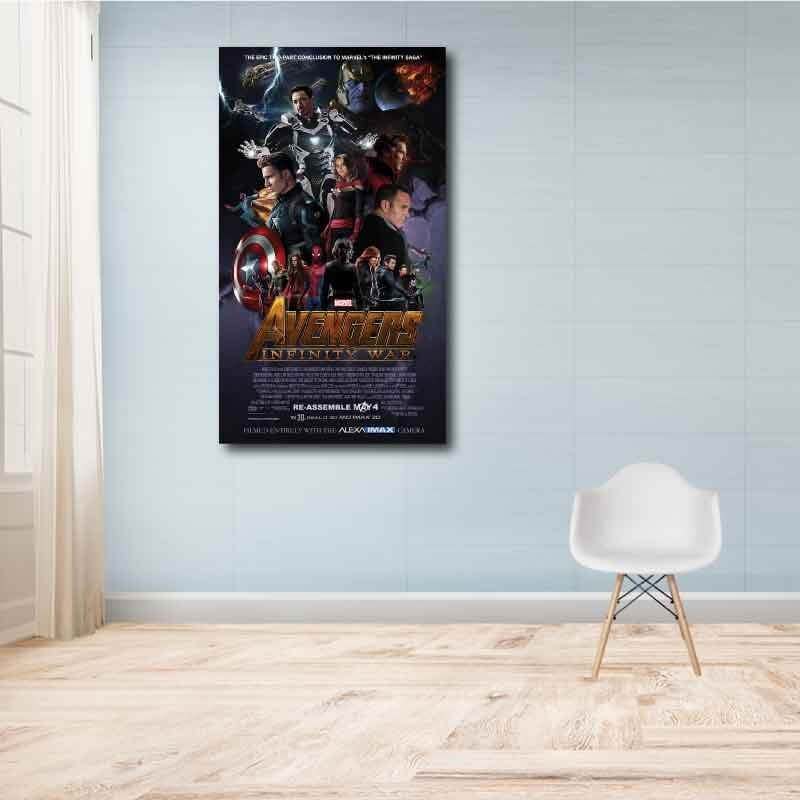 Πίνακας σε καμβά Marvel - The Avengers - Infinity War 50x88 Τελαρωμένος καμβάς σε ξύλο με πάχος 2cm