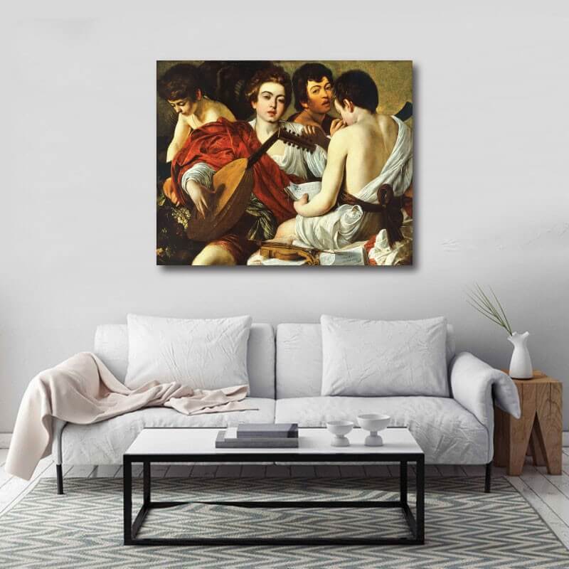 Πίνακας σε καμβά με CARAVAGGIO 93x75 Τελαρωμένος καμβάς σε ξύλο με πάχος 2cm