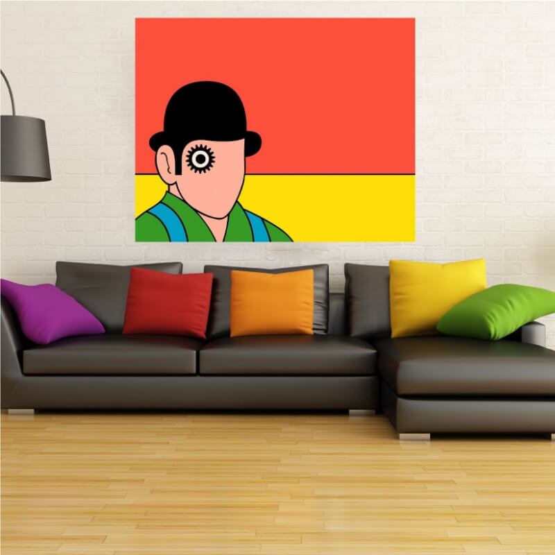Πίνακας σε καμβά με CLOCKWORK ORANGE 30x37.5 Τελαρωμένος καμβάς σε ξύλο με πάχος 2cm