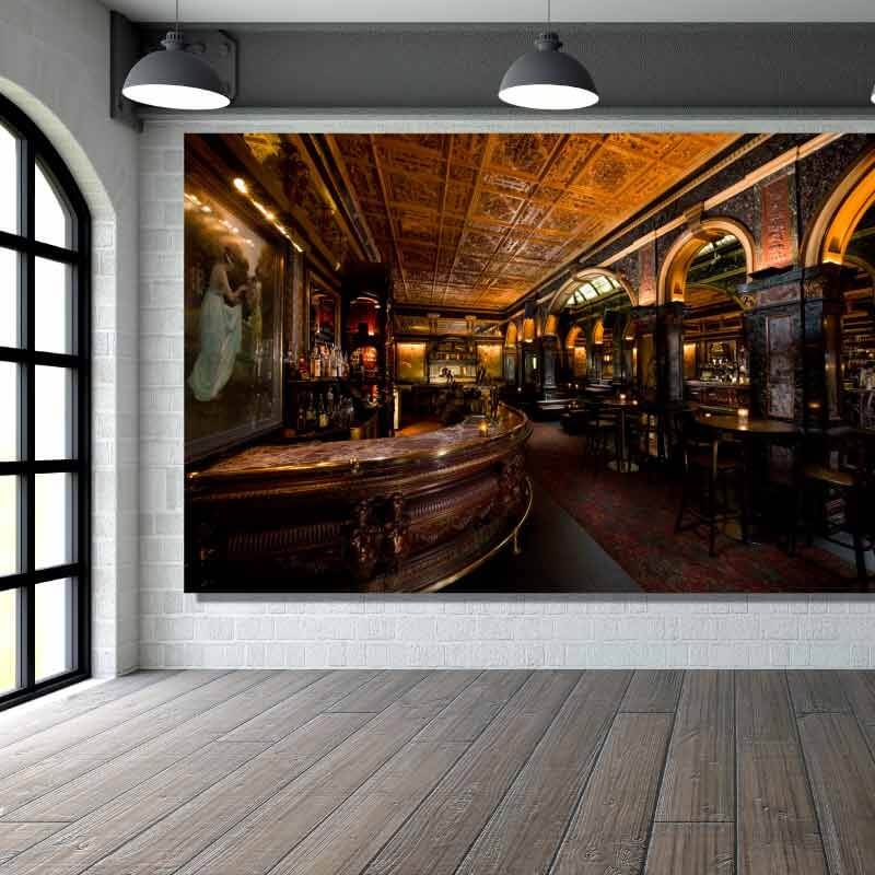 Πίνακας σε καμβά με MARBLE BARS PAINTING 75x112.6 Τελαρωμένος καμβάς σε ξύλο με πάχος 2cm