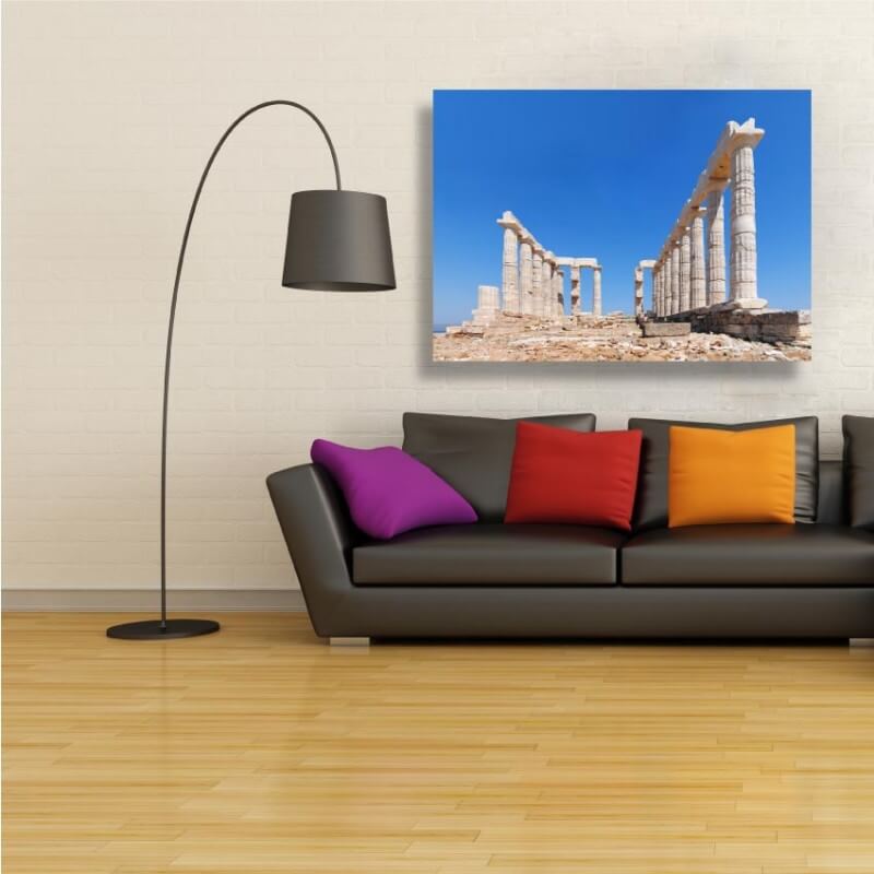Πίνακας σε καμβά με TEMPLE OF POSEIDON 30x41.8 Τελαρωμένος καμβάς σε ξύλο με πάχος 2cm