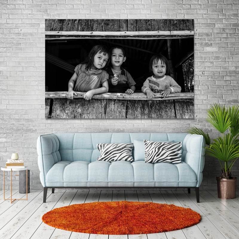 Πίνακας σε καμβά Παιδάκια 60x40 Τελαρωμένος καμβάς σε ξύλο με πάχος 2cm