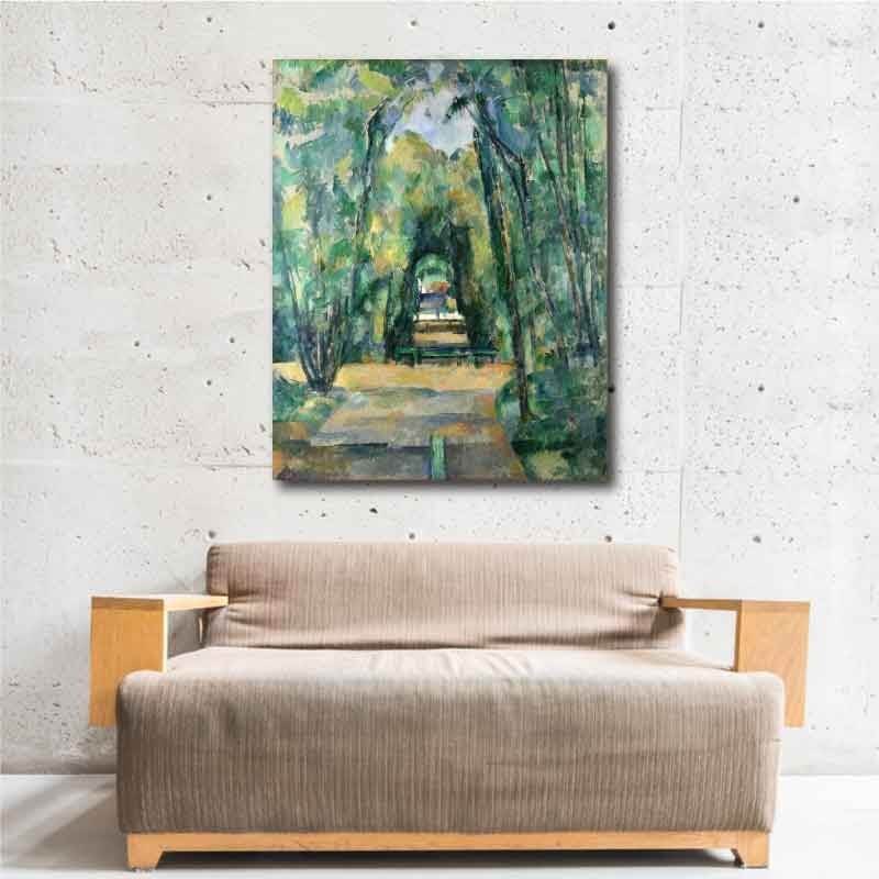 Πίνακας σε καμβά Paul Cezanne - Avenue at Chantilly(1888) 80x100 Τελαρωμένος καμβάς σε ξύλο με πάχος 2cm