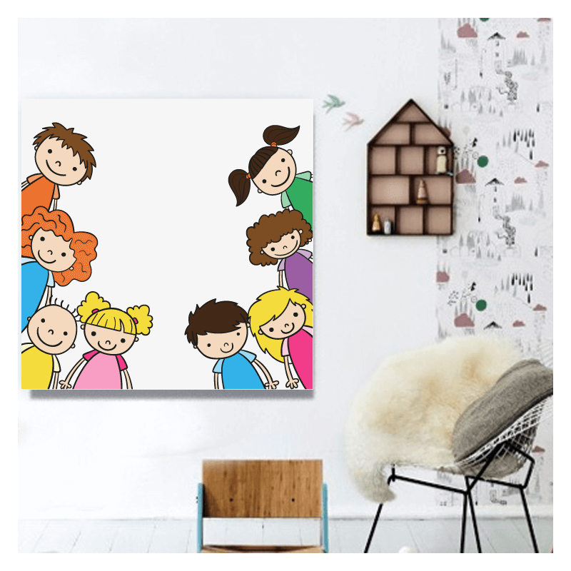 Πίνακας σε καμβά πίνακες kids 50x50 Τελαρωμένος καμβάς σε ξύλο με πάχος 2cm