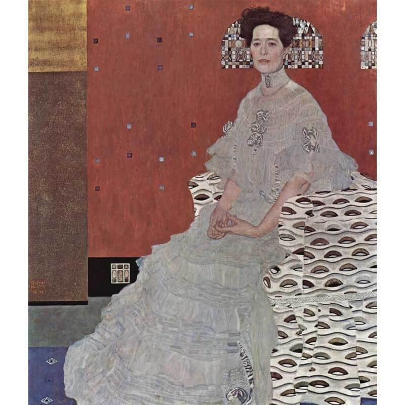 Πίνακας σε καμβά Portrait of Fritza Riedler-Gustav Klimt