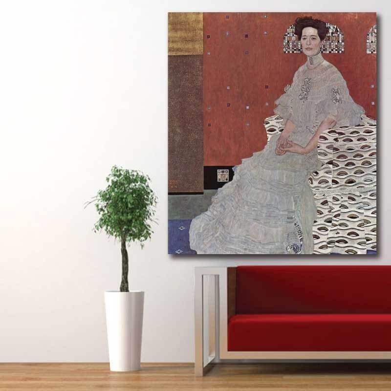 Πίνακας σε καμβά Portrait of Fritza Riedler-Gustav Klimt