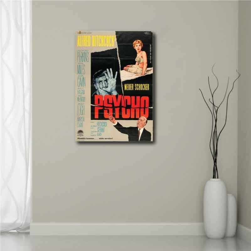 Πίνακας σε καμβά Psycho 50x70 Τελαρωμένος καμβάς σε ξύλο με πάχος 2cm