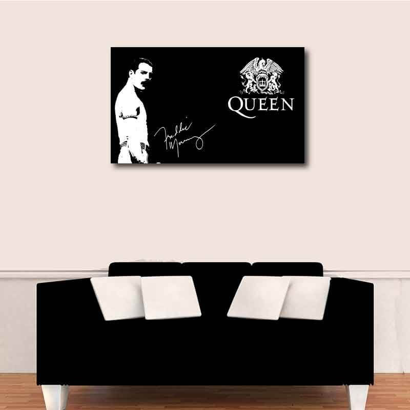 Πίνακας σε καμβά Queen - Freddie Mercury 84x50 Τελαρωμένος καμβάς σε ξύλο με πάχος 2cm