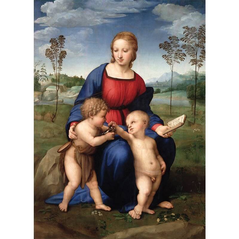 Πίνακας σε καμβά Raffaello - Madonna of the Goldfinch