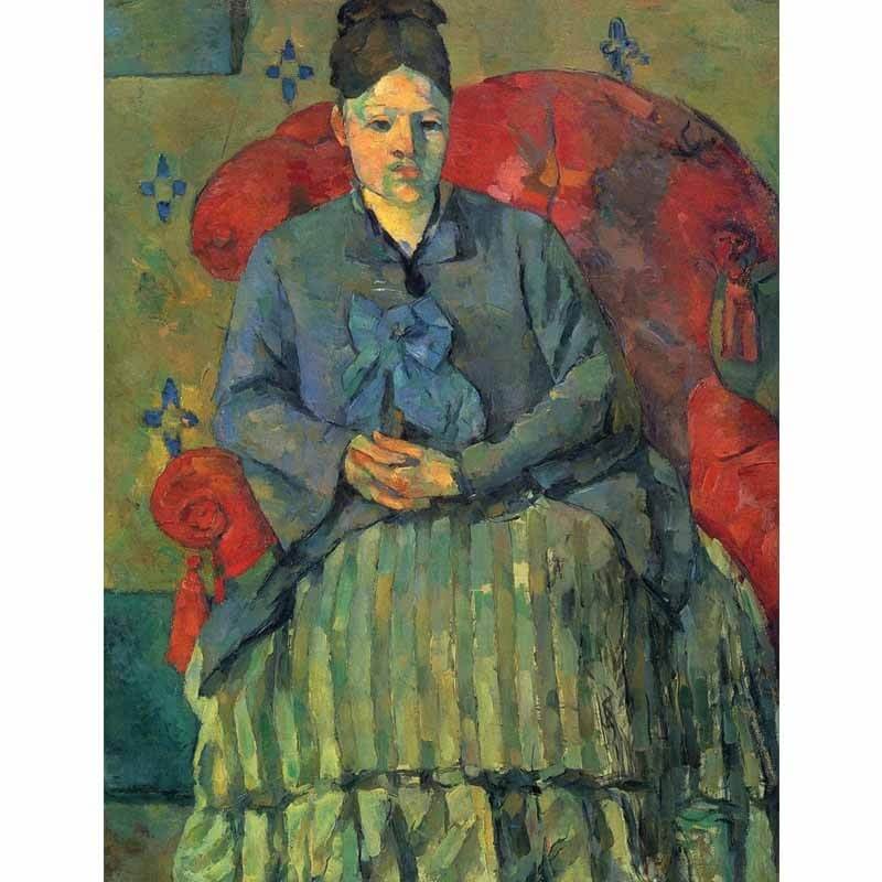 Πίνακας σε καμβά Renoir - Portrait of madame Cezanne