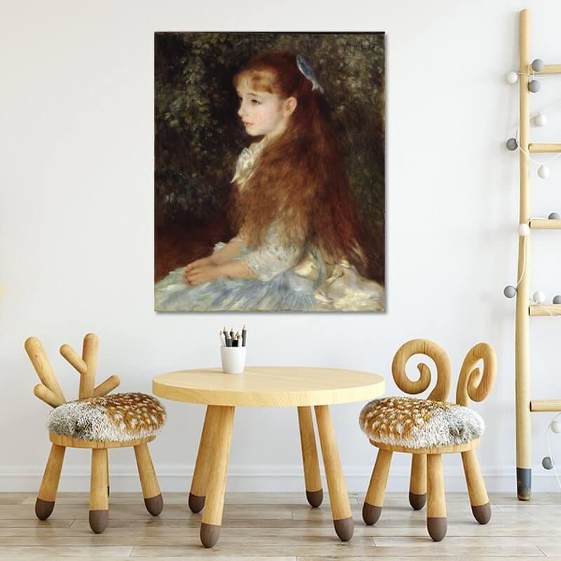Πίνακας σε καμβά Renoir - Portrait of Mademoiselle Irène Cahen d'Anvers