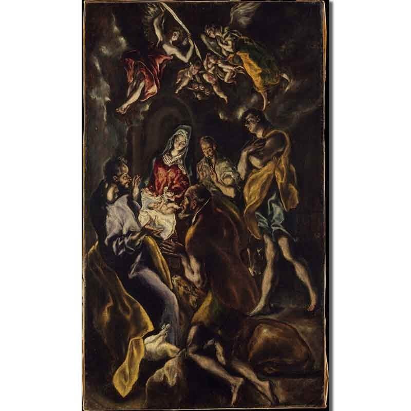 Πίνακας σε καμβά The adoration of the shepherds-El Greco