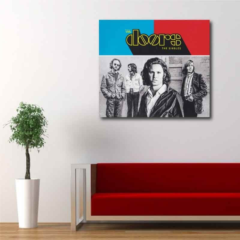 Πίνακας σε καμβά The Doors - The Singles Album 114x100 Τελαρωμένος καμβάς σε ξύλο με πάχος 2cm