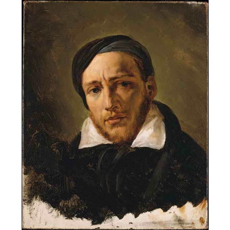 Πίνακας σε καμβά Théodore Géricault - Self Portrait