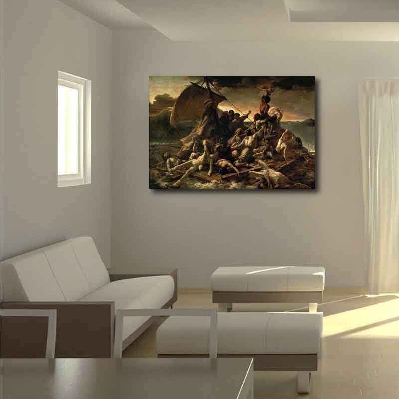 Πίνακας σε καμβά Théodore Géricault - The Raft of the Medusa - 1819 162x110 Τελαρωμένος καμβάς σε ξύλο με πάχος 2cm