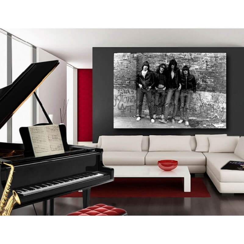 Πίνακας σε καμβά των Ramones 50x75 Τελαρωμένος καμβάς σε ξύλο με πάχος 2cm
