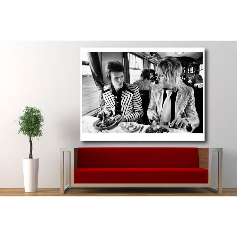 Πίνακας σε καμβά του Bowie eating his lunch 40x60 Τελαρωμένος καμβάς σε ξύλο με πάχος 2cm