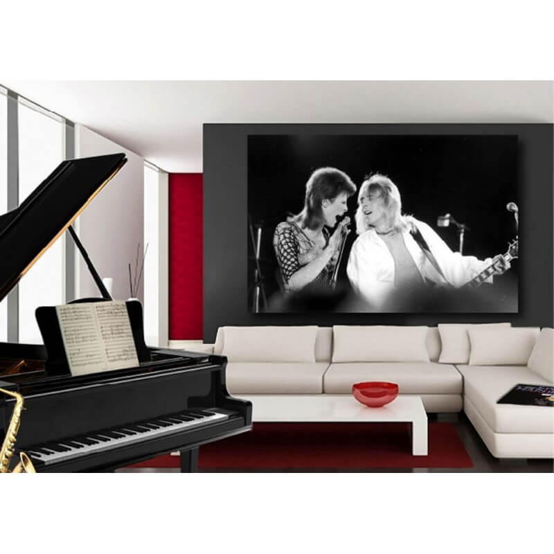 Πίνακας σε καμβά του David Bowie Live 80x120 Τελαρωμένος καμβάς σε ξύλο με πάχος 2cm