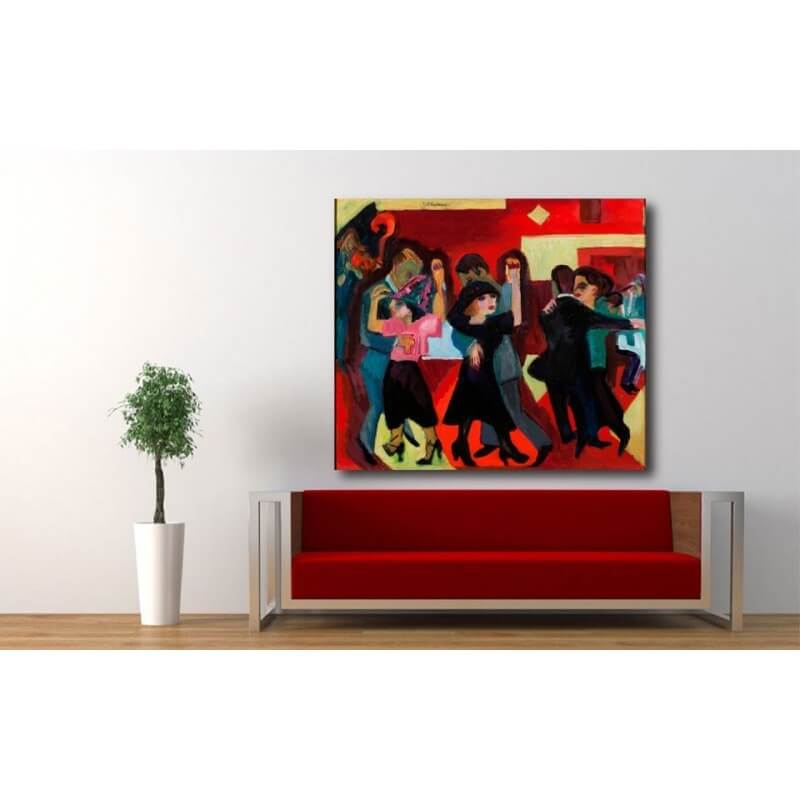 Πίνακας σε καμβά του Ernst Ludwig Kirchner Tangotee 100x150 Τελαρωμένος καμβάς σε ξύλο με πάχος 2cm