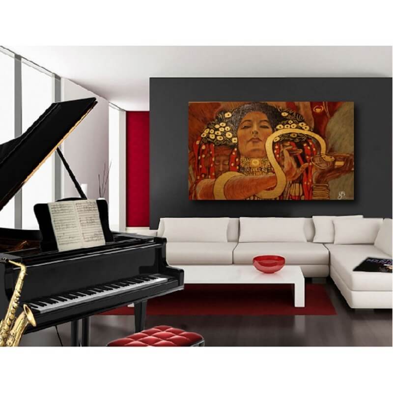 Πίνακας σε καμβά του Klimt Hygieia 50x75 Τελαρωμένος καμβάς σε ξύλο με πάχος 2cm