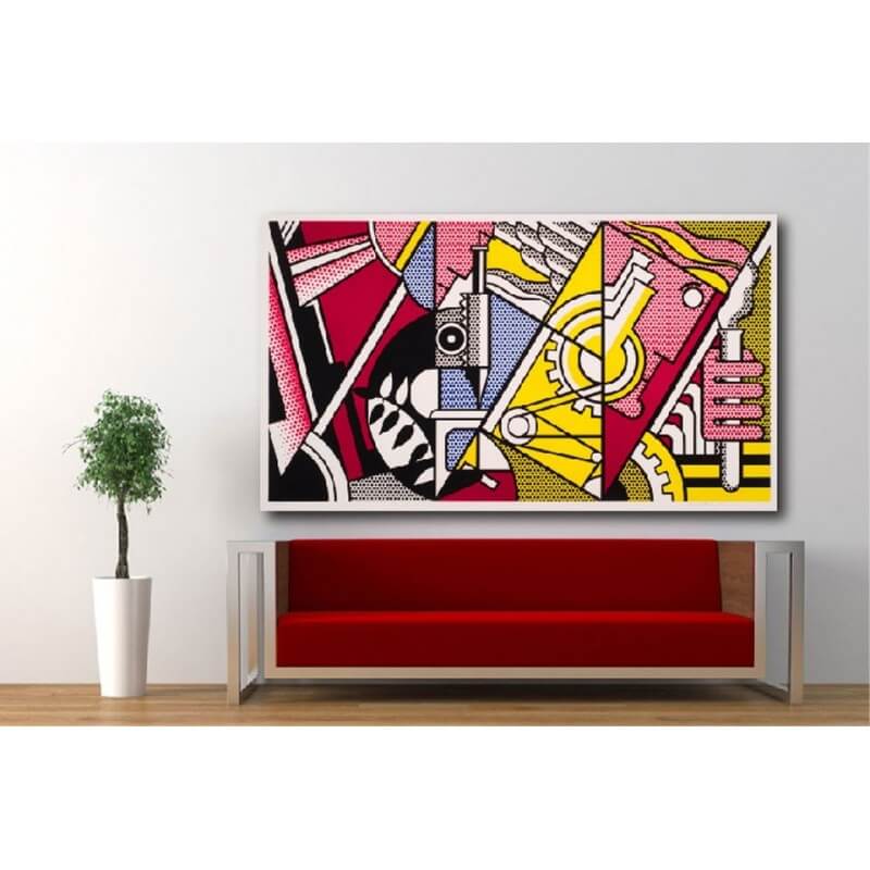 Πίνακας σε καμβά του Roy Lichtenstein 60x90 Τελαρωμένος καμβάς σε ξύλο με πάχος 2cm