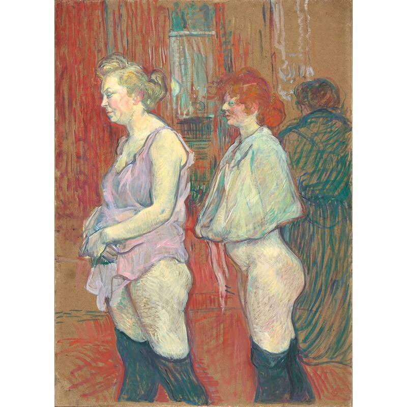 Πίνακας σε καμβά Toulouse Lautrec - Rue des Moulins