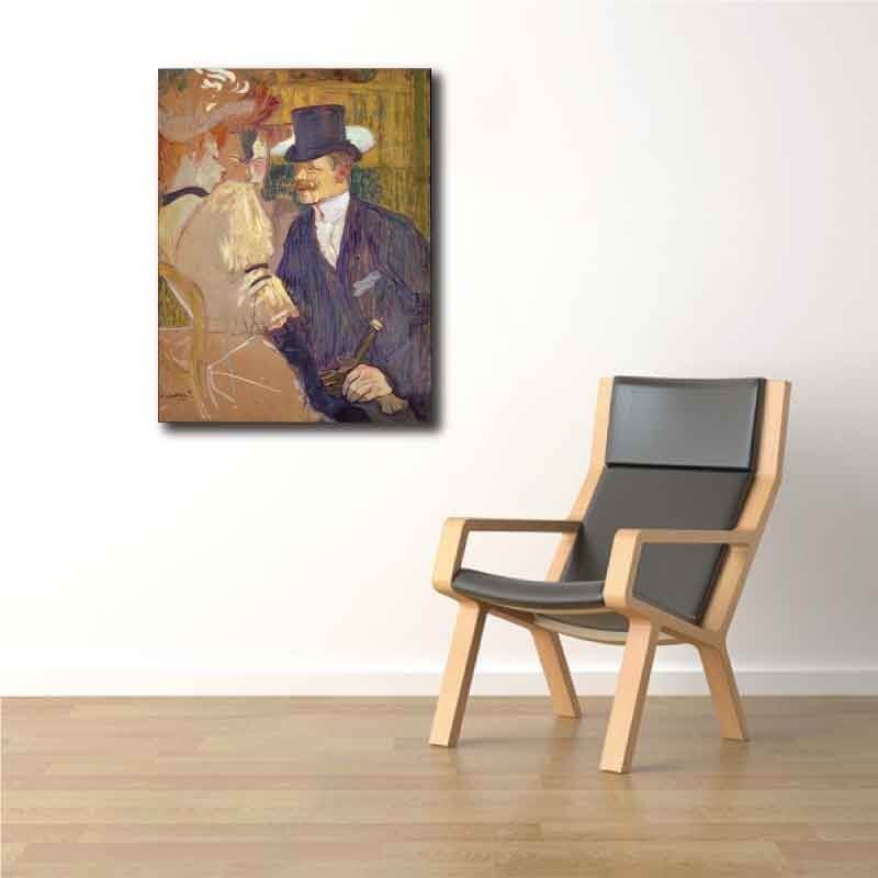 Πίνακας σε καμβά Toulouse Loutrec - The Englishmen 70x94 Τελαρωμένος καμβάς σε ξύλο με πάχος 2cm