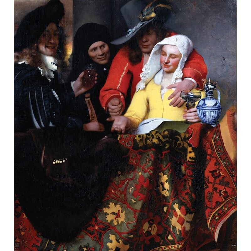 Πίνακας σε καμβά Vermeer - The Procuress